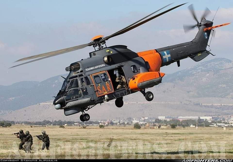Stam_A337's tweet photo. 🇬🇷 Hellenic Air Force
AS-332C1 Super Puma
384 Sqn "Puma"
Elefsina AFB/112CW
#HAF #AS332 #SuperPuma #384Sqn #Puma #HellenicAirForce #SearchAndResque #SAR https://t.co/UnreqdYQUt