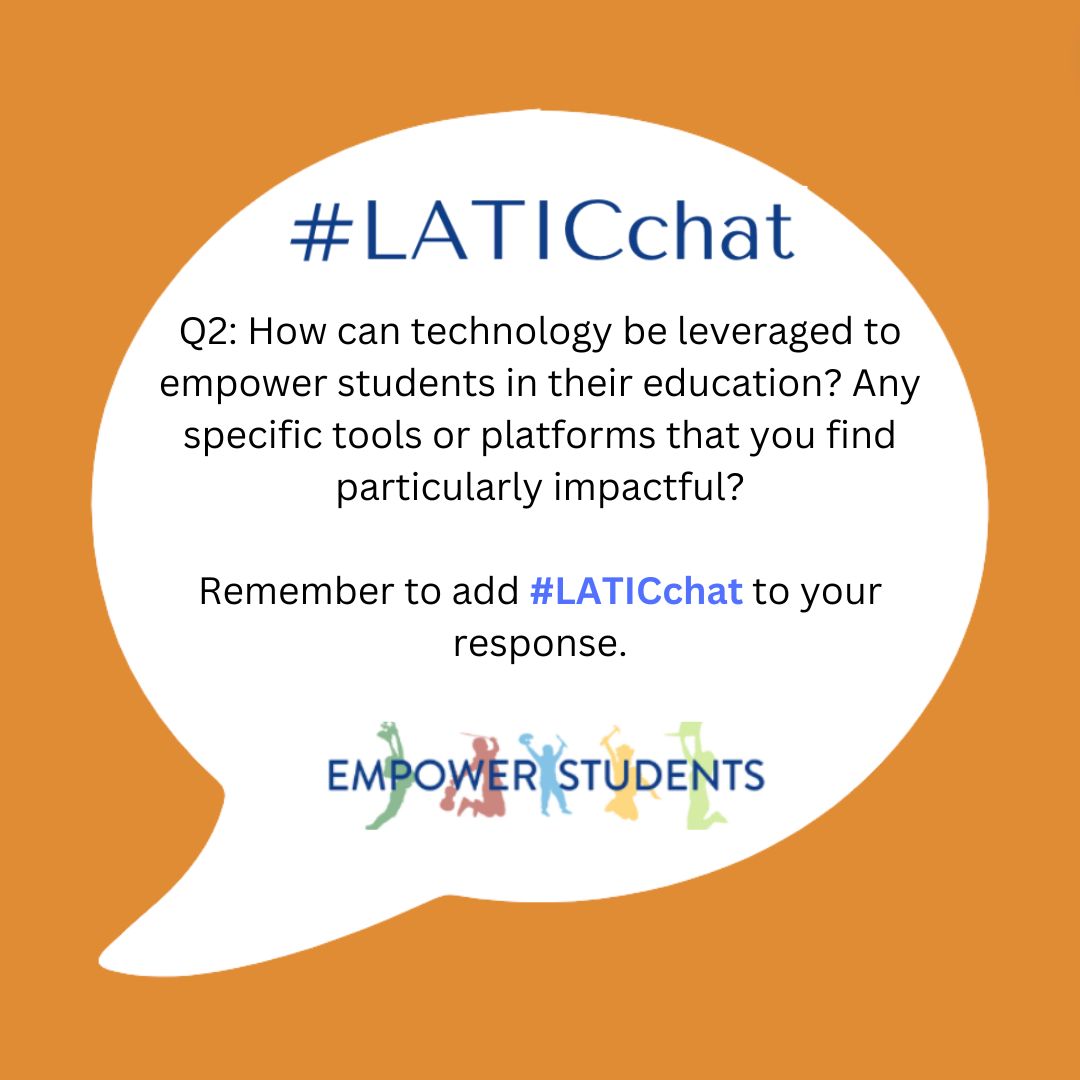 IDECorp's tweet photo. Next up is question #2 #LATICchat #k12 #educhat https://t.co/2Jb2j3hUrv