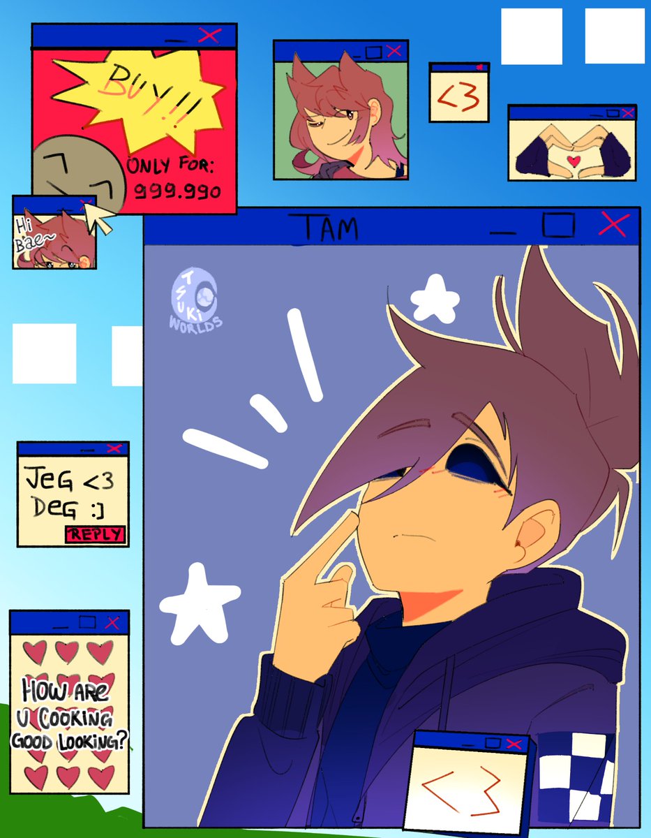 Tsu_worlds's tweet photo. Finaly a new Drawing after a pretty long time?? And it's ToriTam??? Yea yea
Anyway,
Windows communication.
#Eddsworld #Ellsworld #ToriEW #TamaraEW #ToriTam https://t.co/pjXKhZQP7W
