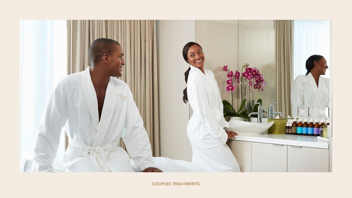 #WellnessWednesday Start 2024 with a #wellness mind-set. These may include daily affirmations, yoga, #spa services like massages and mindful manicure/pedicures or simply breathing exercises. Let CONRAD Spa help prioritize self-care. hil.tn/fizqe2