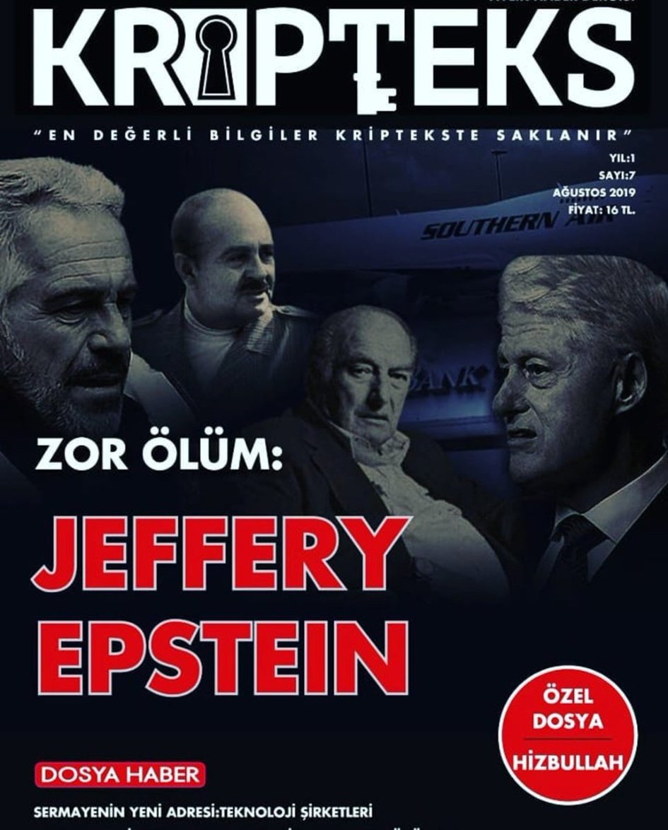 ZOR ÖLÜM: JEFFREY EPSTEİN-BÖLÜM/1 1-Evet sevgili dostlar biz KRİPTEKS E-DERGİ'NİN kapağına Amerikalı ünlü milyarder Jeffrey Epstein'ı taşıdığımızda tarihler 2019 yılının Temmuz ayını gösteriyordu yani bundan tam 4 yıl önceydi...