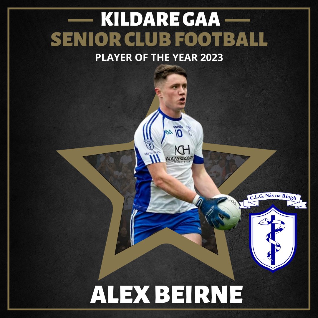 KildareGAA's tweet photo. Congratulations to Alex Beirne of Naas GAA who has received the Kildare GAA Senior Club Football Player of the Year for 2023.

@NaasGAA 
@NaasGAA_SF https://t.co/uFjZd8T5KX