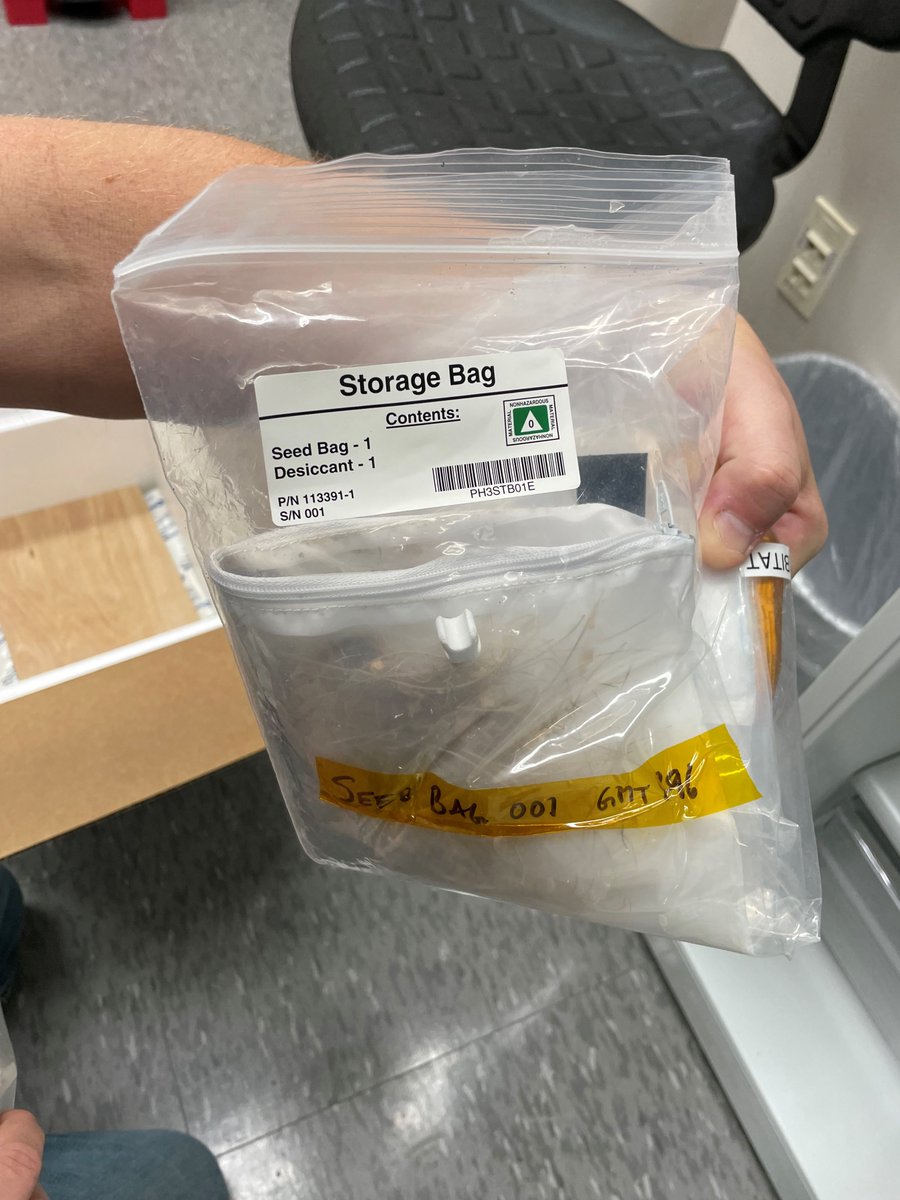 UF_Space_Plants's tweet photo. Our friends @redwire saw to the safe return of our spaceflight samples today.  The leaves from the PH-03B experiment were harvested by astronauts to RNAlater on the ISS and then stored in a cryogenic freezer while in the station. They were kept at -80 in their journey home. https://t.co/bG9KO8UKPn