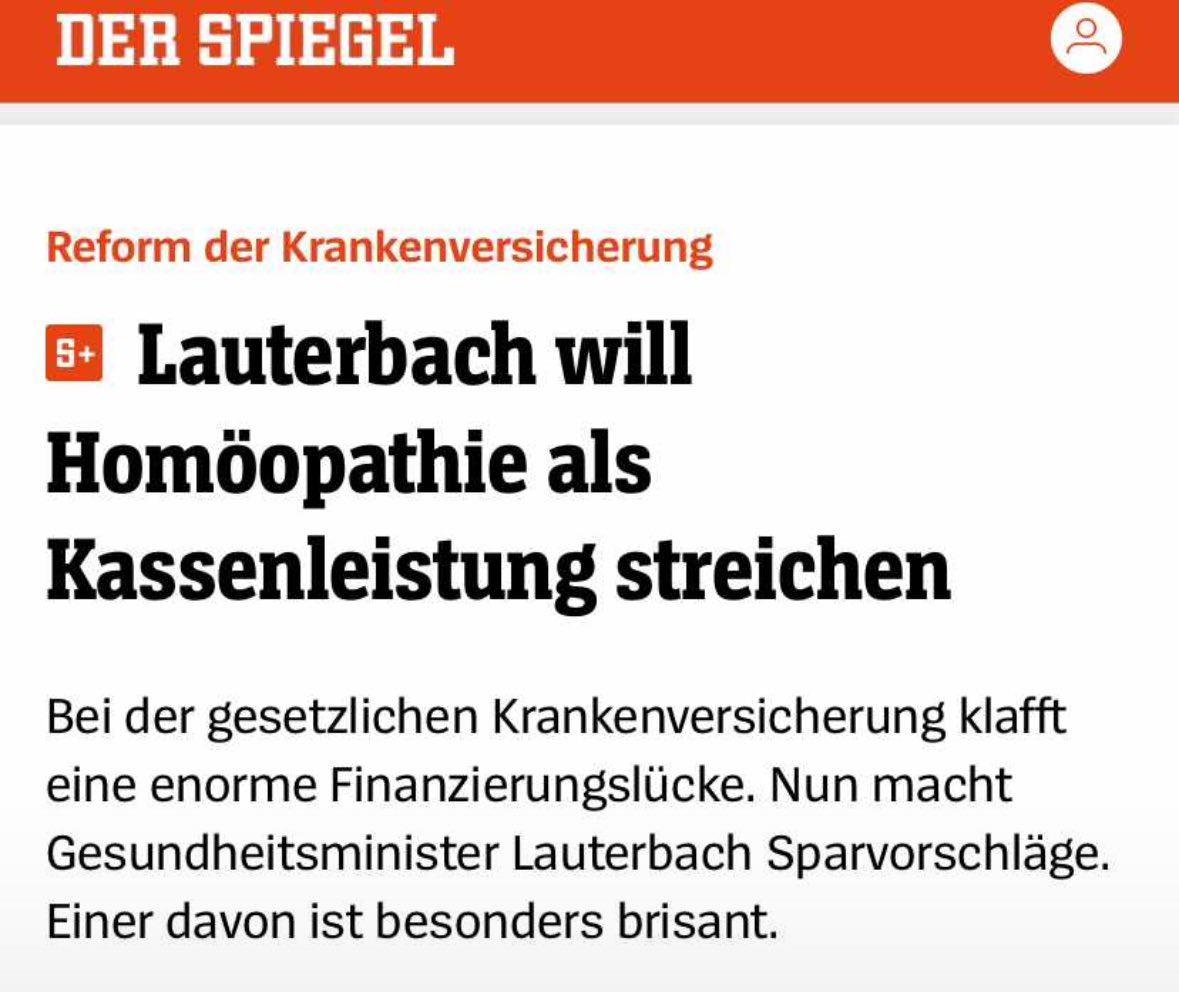 Was viele immer noch nicht verstanden haben: die Aufklärung über die fehlende arzneiliche Wirkung der Homöopathie und nun konsequenter Weise auch die Streichung als Kassenleistung will niemandem etwas wegnehmen, sondern geben: Ehrlichkeit. #Globukalypse