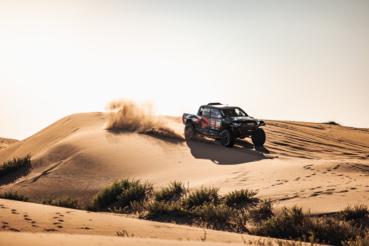 TheRealGiniel's tweet photo. Overall a really good day for us on Stage 5 #Dakar2024. #TGRSA #backtgrsa https://t.co/atHrjMBEx9