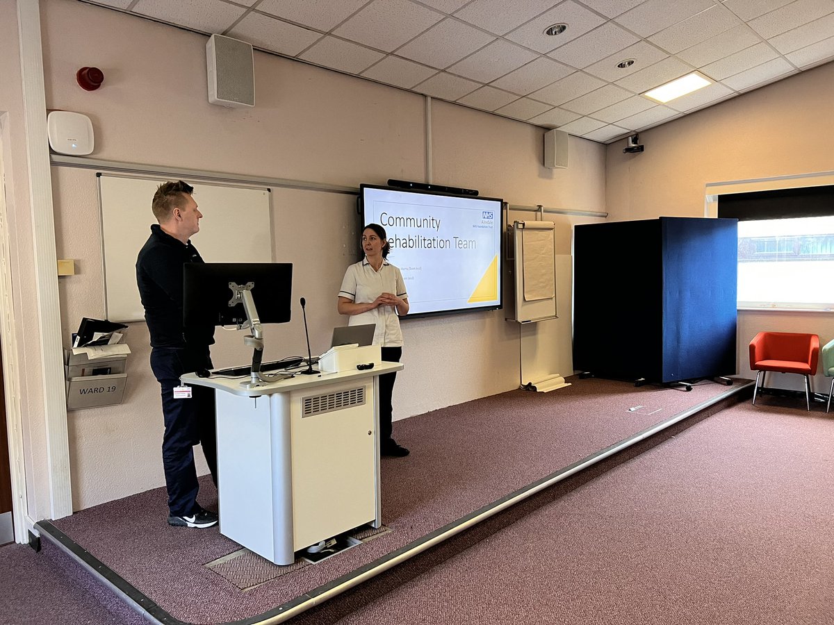 physjo's tweet image. Taking an hour to learn about some amazing work @Airedaleahps #physiotherapists have been doing to improve patient outcomes 👏👏

Chest trauma pathway ✅
Digital AHP ✅
Community rehab triage ✅
Pulmonary rehab/HF group ✅

#Rehab #AiredalePhysiotherapyForum