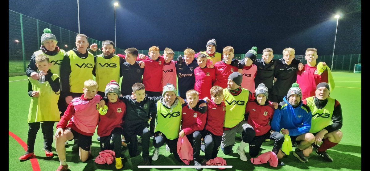 Great fun and work out tonight , YOBS V UNDER 13s ❤️🖤💚
