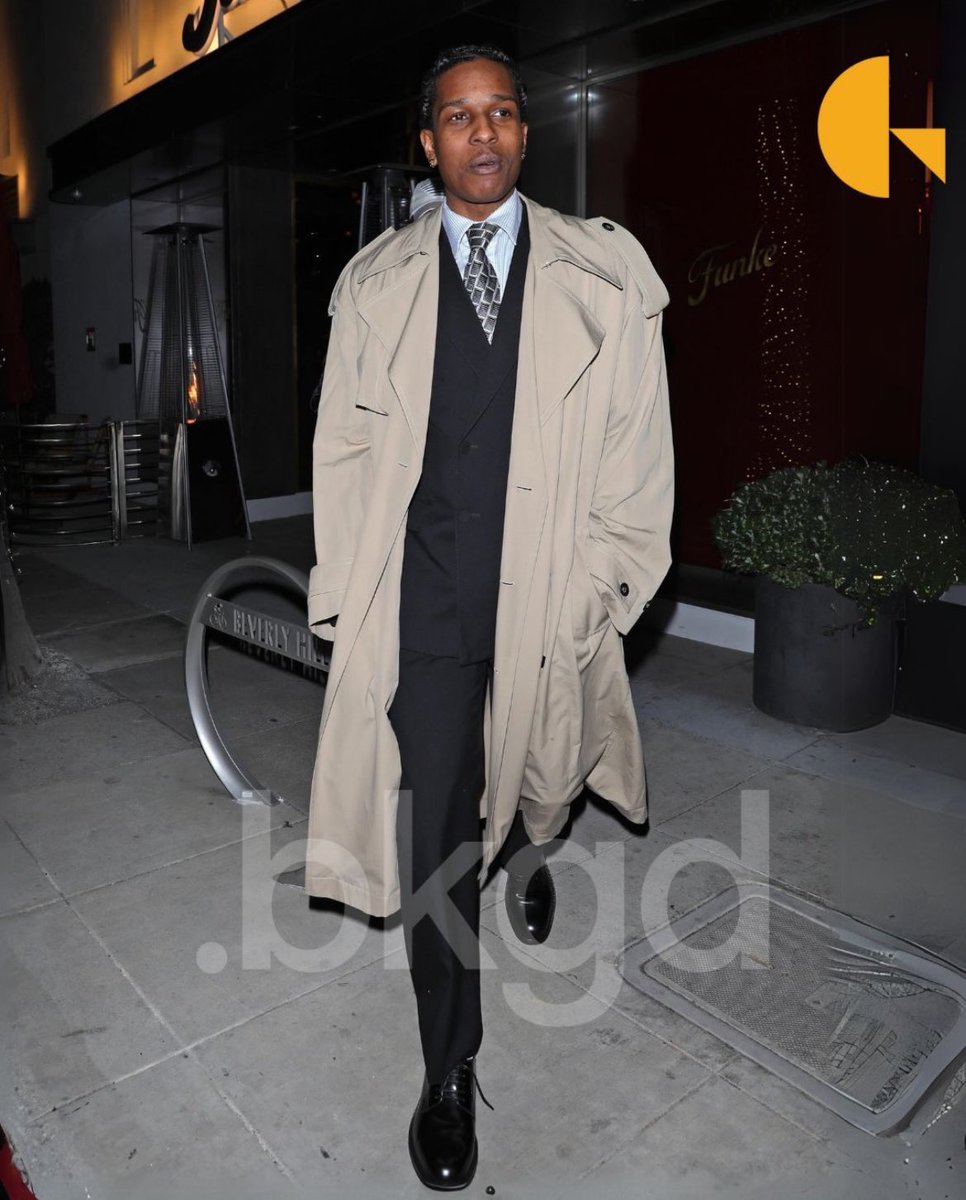 A$AP Rocky and his lawyer dinner at Funke in Beverly Hills. #asaprocky