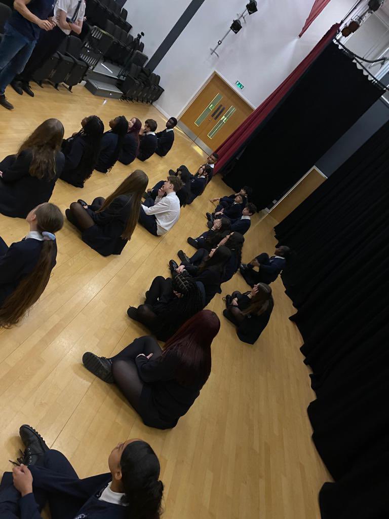 thegrangebushey's tweet photo. ๐ญ Our KS4 drama students were swept away by the riveting #BloodBrothers workshop with #StageEd today! ๐คฉ Their passion & talent shone as they delved into the complexities of the play, prepping for their set work exams. A standing ovation to all! ๐โจ https://t.co/CKcwjaMG3k