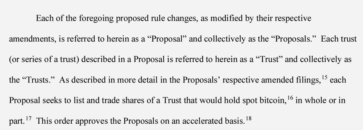 It looks like the SEC has approved 11 spot Bitcoin ETFs, according to this SRO filing: sec.gov/files/rules/sr…