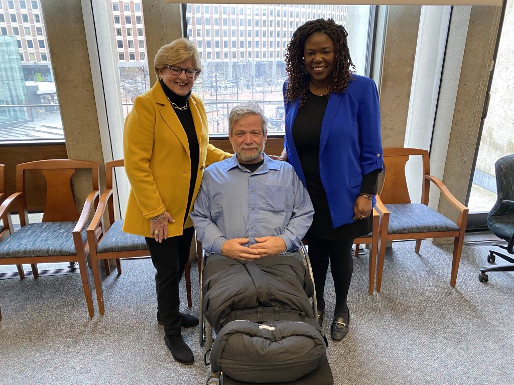 Ruthzee's tweet photo. Thank you to former @BOSCityCouncil President, city councilor, and city clerk Maureen Feeney for coming to the Council today for a Lunch ‘n’ Learn on your past experiences.  Thank you for sharing your wealth of knowledge with us! https://t.co/h8i6ZlaD6V