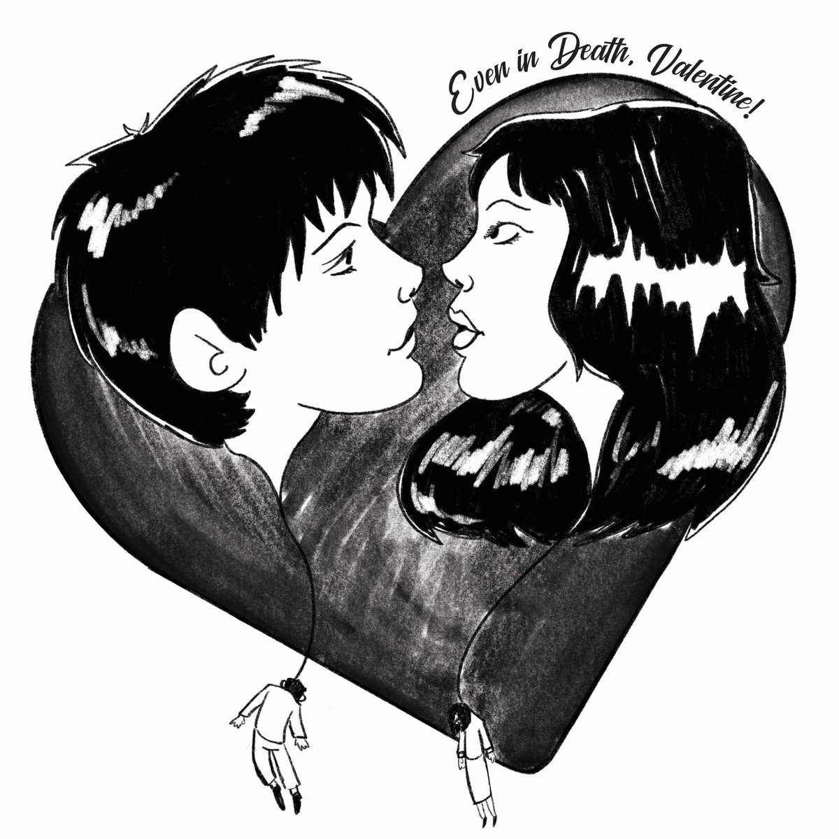 chunkysequins's tweet photo. Haven’t posted in so long lol so here are Junji Ito inspired Valentines :^) https://t.co/tW8TkYj3rW