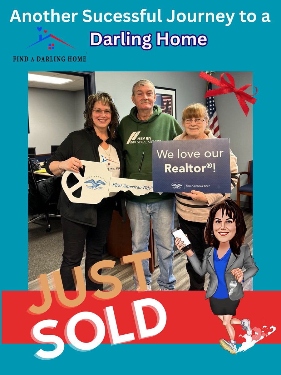 Deborah54885701's tweet photo. I had a wonderful experience navigating all aspects of the home buying process. Special thanks to Judy and Bill for their collaboration, and a heartfelt welcome to your new Darling Home. Let's embark on this journey to homeownership together! 🏡✨ Call me at (313) 300-7114. https://t.co/EWH19pG2yn