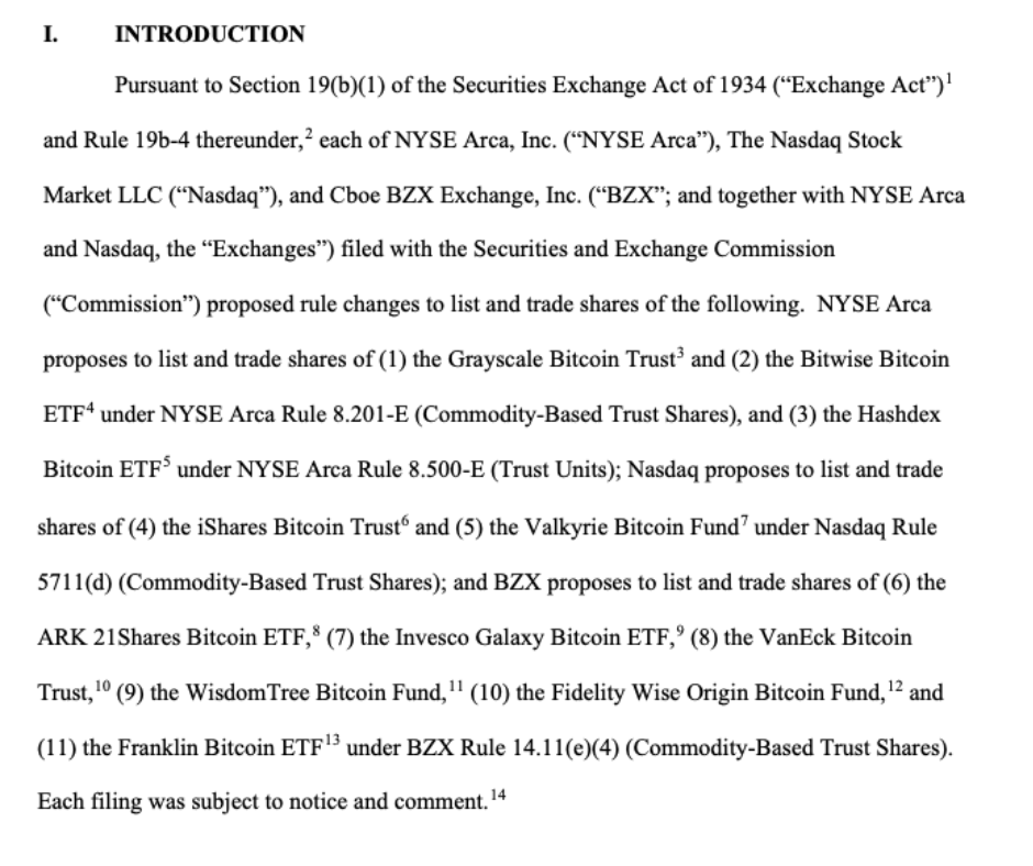BREAKING: The SEC has approved spot BTC ETFs