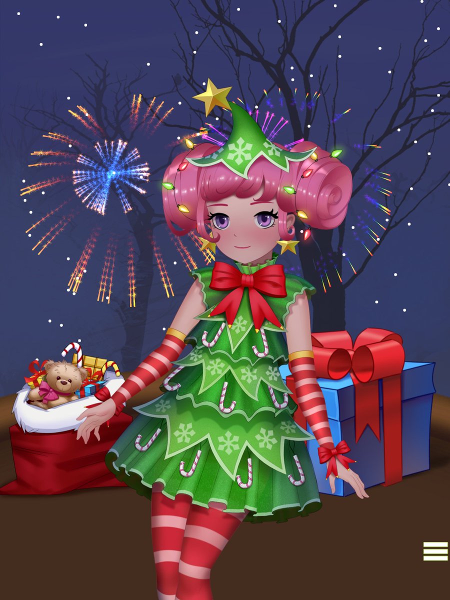 FTamagotchi's tweet photo. Peony Christmas tree available https://t.co/7DA0ZJucCY