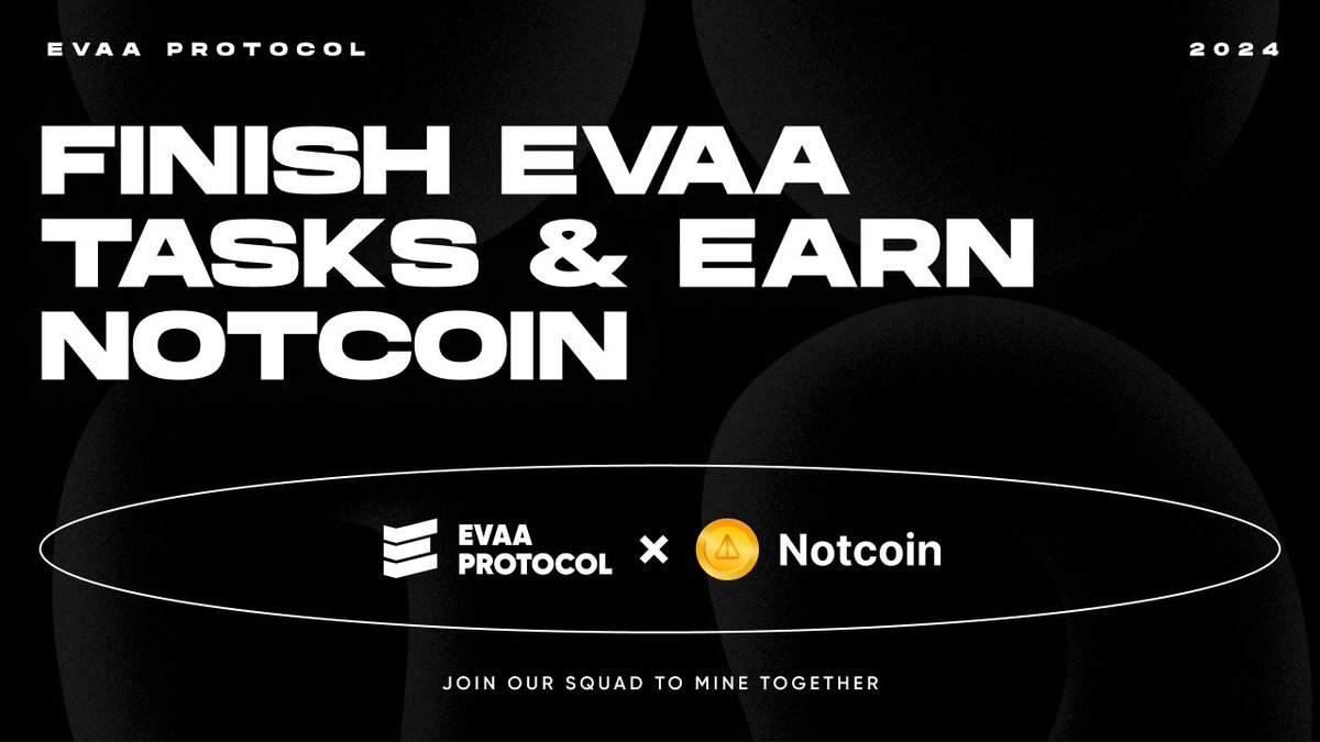 💎 100K <a href="/notcoin/"></a> x <a href="/evaaprotocol/">EVAA Protocol</a> challenge 

Ready to earn #NOTCOIN? Quick start, huge rewards!

👉 Join challenge: t.me/community_bot/…

Ready to lend &amp; borrow on <a href="/ton_blockchain/">TON 💎</a>?

👉 Open <a href="/telegram/">Telegram Messenger</a> mini app: t.me/EvaaAppBot

💥 Sign up with <a href="/wallet_tg/">Wallet in Telegram</a> and share!