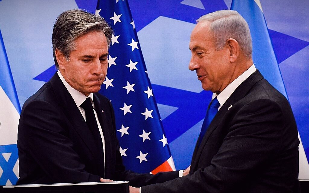 BREAKING:

⚡ 🇮🇱 Channel 13: 

US Secretary of State Anthony Blinken during his meeting with war cabinet officials:

'It is impossible to eliminate Hamas in its current form.'

Blinken also said at a war council meeting that the Palestinians have ambitions and must accept them.