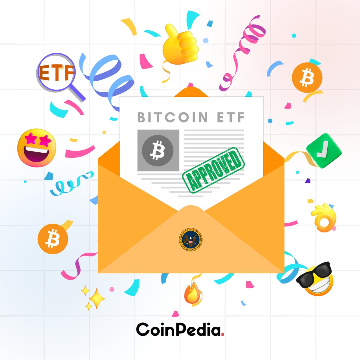 CoinpediaNews's tweet photo. BREAKING: 🇺🇸 SEC approves Spot #BitcoinETF. https://t.co/SPSCaCSj4L