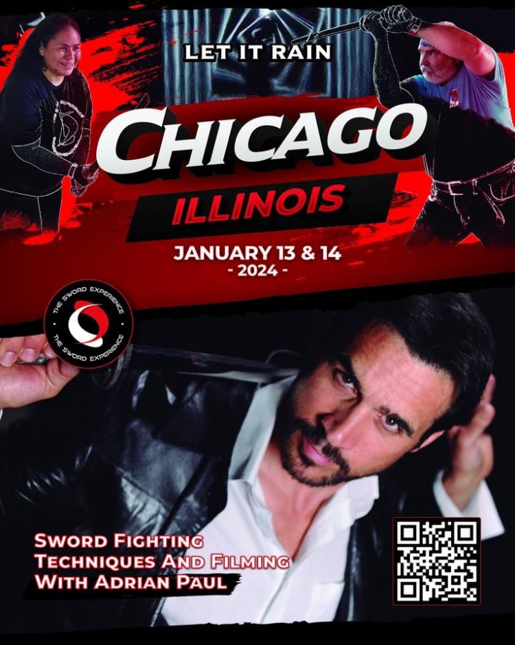 swordexperienc1's tweet photo. Looking for something new…check out The Sword Experience! Adrian Paul-“Highlander: The Series,” guides you into a new realm of swords, movies, stunts &amp; fitness in a new way. Learn https://t.co/qYawZSTaM5 &amp; live your “Experience!” #swordxp #adrianpaul #chicago  #adrianpaul1 https://t.co/bcFcrlDzPW