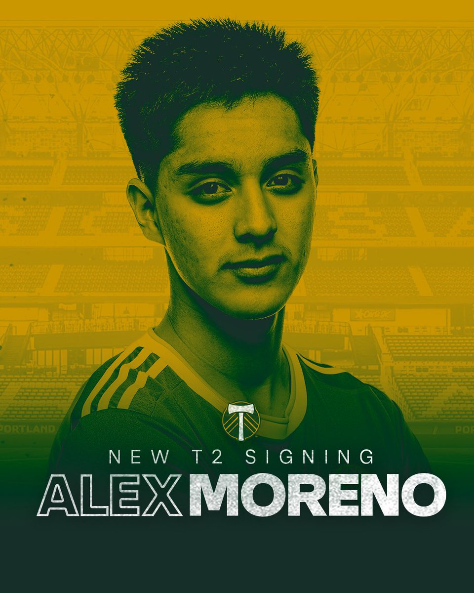 TimbersFC2's tweet photo. Making his way in the 𝗠𝗶𝗱𝗱𝗹𝗲 🔋 

We have signed Midfielder Alex Moreno to a two-year deal through 2025 with a club option 2026. 

📰: https://t.co/hPWGlfIk8H x #RCTID https://t.co/UXKhCGu8P2