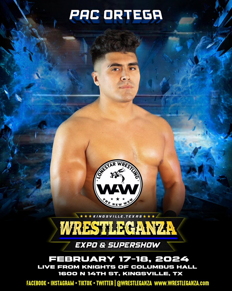 Representing <a href="/WAWIsWaco/">LonestarWrestlingWAW</a> , <a href="/PacOrtegaPro/">Pac Ortega</a>!