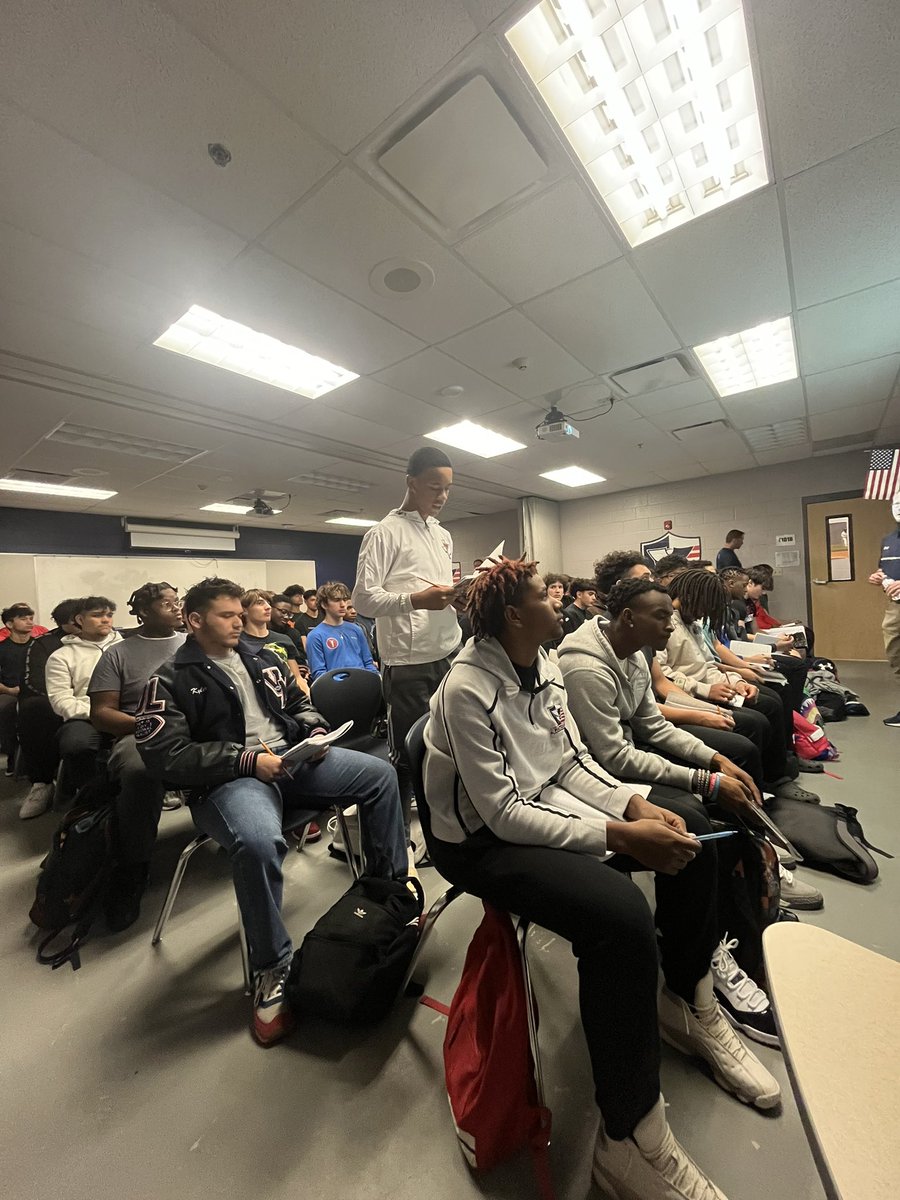 Veterans Memorial Football™️ (@saveteransfball) on Twitter photo Answer the Call : 1 of 100 lesson today by <a href="/irvin8robert/">Robert Irvin</a>
Feeding the mind, creating better people 💯
<a href="/JISD_ATHLETICS/">Judson ISD Athletics</a> <a href="/JudsonISD/">Judson ISD 🍎</a> <a href="/SAVeteransHS/">Veterans Memorial High School</a> Answer the Call : 1 of 100 lesson today by <a href="/irvin8robert/">Robert Irvin</a>
Feeding the mind, creating better people 💯
<a href="/JISD_ATHLETICS/">Judson ISD Athletics</a> <a href="/JudsonISD/">Judson ISD 🍎</a> <a href="/SAVeteransHS/">Veterans Memorial High School</a>