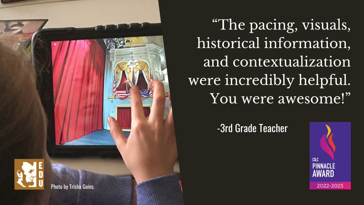 Can’t bring your class in person? No problem!
Register for an award-winning Ford's Theatre #FordsEDU virtual field trip to bring Abraham Lincoln’s legacy to your classroom. #TeachLincoln #TeachReconstruction
tiny.cc/6zebvz