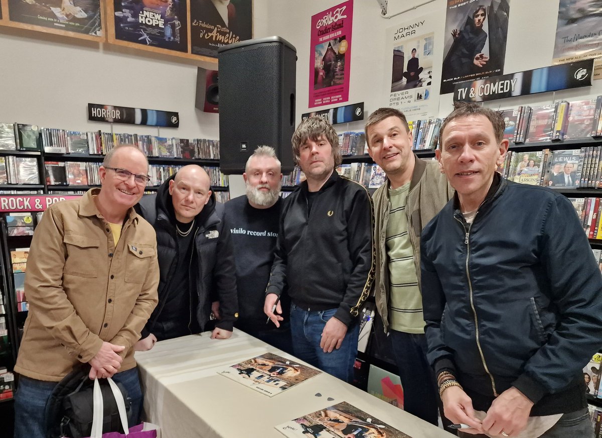 bonsai_boy's tweet photo. A fab afternoon collecting the new, brilliant @shedseven album! A great set by the band and I even had a few minutes chatting all things snooker with lead singer @Ricktw1tter ... Loving 'Talk of the Town'  &amp; the whole Matter of Time album! https://t.co/NDV8keRqJA