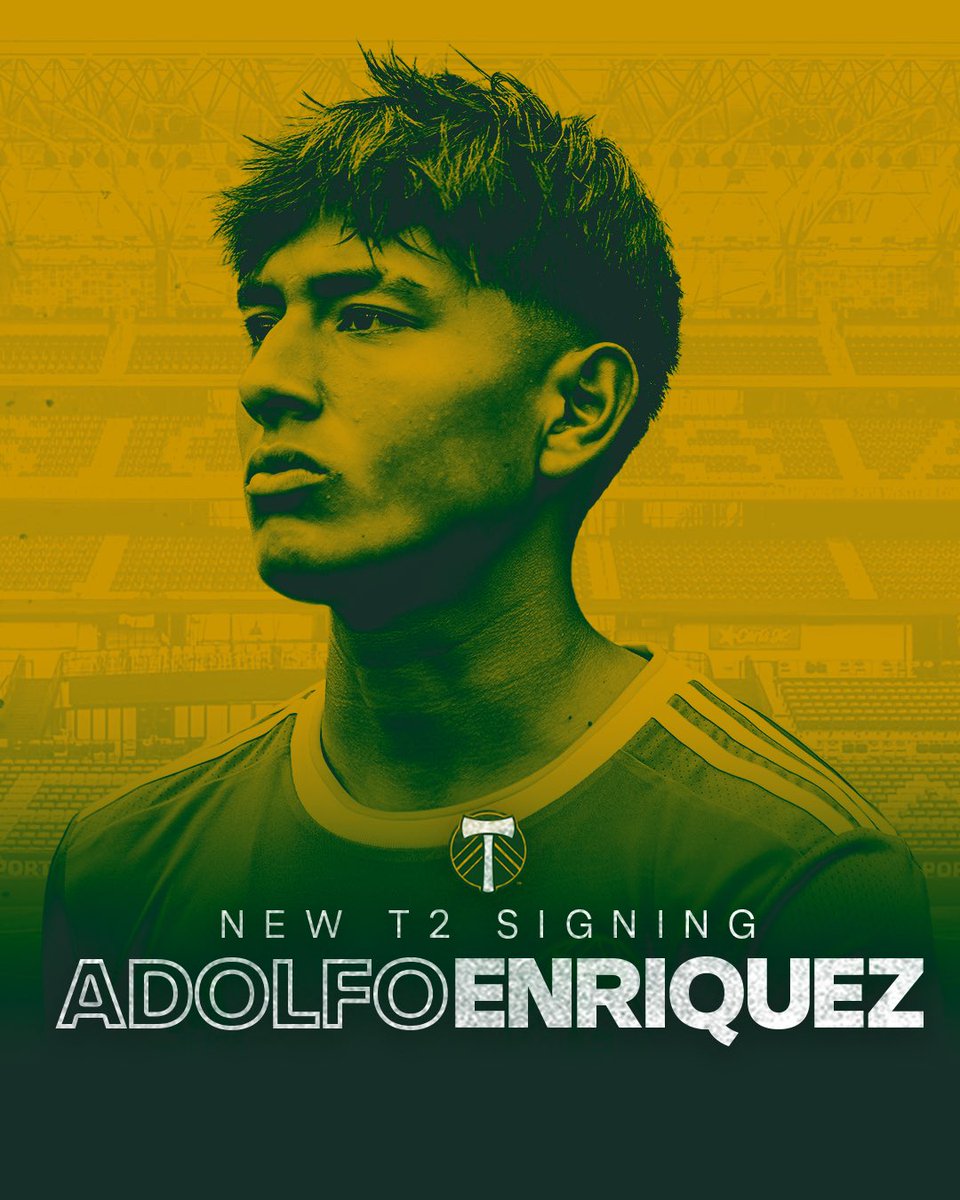 TimbersFC2's tweet photo. 𝗡𝗼𝗿𝘁𝗵𝗲𝗮𝘀𝘁 𝗣𝗼𝗿𝘁𝗹𝗮𝗻𝗱 represent 🫡 

We have signed Midfielder Adolfo Enriquez to a two-year deal through 2025 with a club option 2026. 

📰: https://t.co/hPWGlfIk8H x #RCTID https://t.co/78voKrBYFg