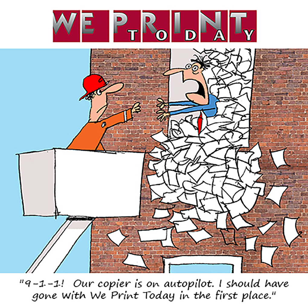 Don’t fight with your office copier or desktop printer! Let We Print Today handle ALL your copy work.
.
Great pricing, High Quality Digital Printing and Exceptional Customer Service!!
.
Stop in to 66 Summer St. (Rt. 3A) next to the Kingston Post Office. Or, you can email your