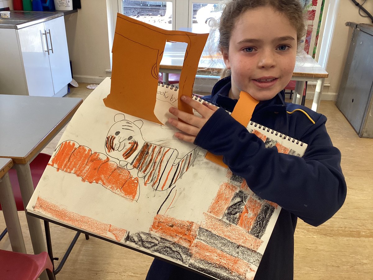 CollegiateSB's tweet photo. 🐯 Year 3 have been experimenting in their sketch books this week, inspired by the artist @inbal_leitner.
Can you spot the tigers? 👀 https://t.co/Cd5m9sJnXp