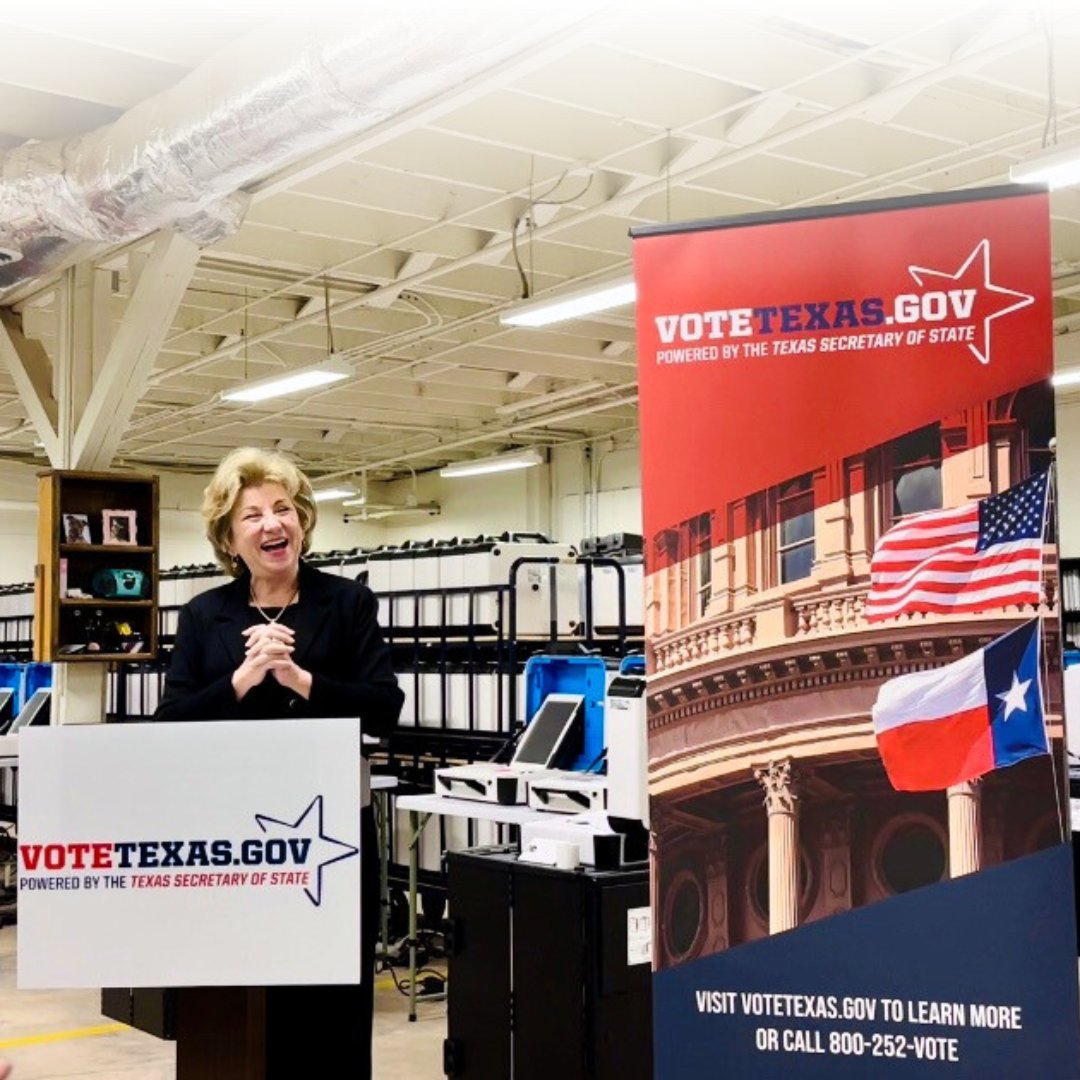 Secretary Nelson kicked off the voter education tour this morning in Lubbock TX! “My goal is to make sure every qualified Texan who wants to vote has all the information they need to cast a ballot,” said Secretary Nelson. #VoteTexas