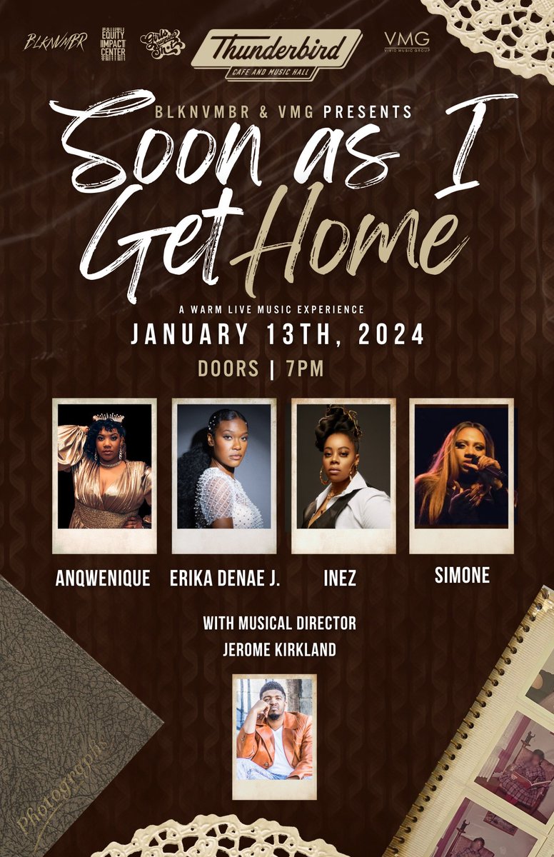 MissKeea's tweet photo. Join us this Saturday for an intimate seated show experience features the voices of songstresses Anqwenique, Erika Denae J., INEZ, and Simone with Musical Director Jerome Kirkland for a night of live warm and nostalgia-filled R&amp;B and Soul music! Link in bio✨🌟❤️‍🔥 https://t.co/zgMEnfLbTM