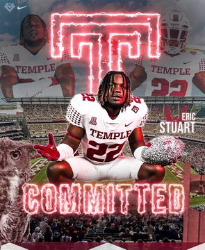 JUCOFFrenzy's tweet photo. 2024 (@OwlFootball_) JUCO LB @EricStuart22 commits to Temple @Temple_FB https://t.co/rUs5T0PJ2u
