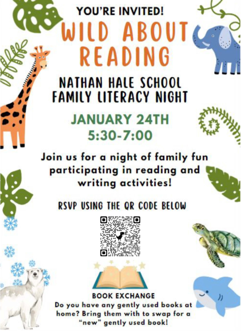 halewolves54's tweet photo. Join us for a night of family fun participating in reading and writing activities! #HalePackStrong 💜 https://t.co/2tCGvcLAPQ