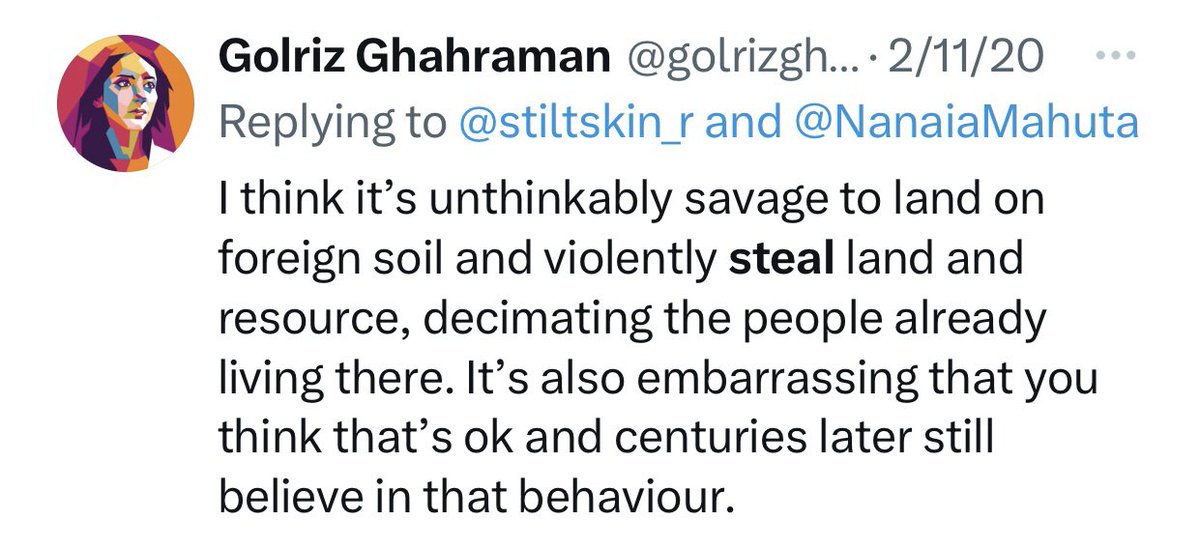 2ETEKA's tweet image. Golriz’s
Twitter is a gift that just keeps on giving .