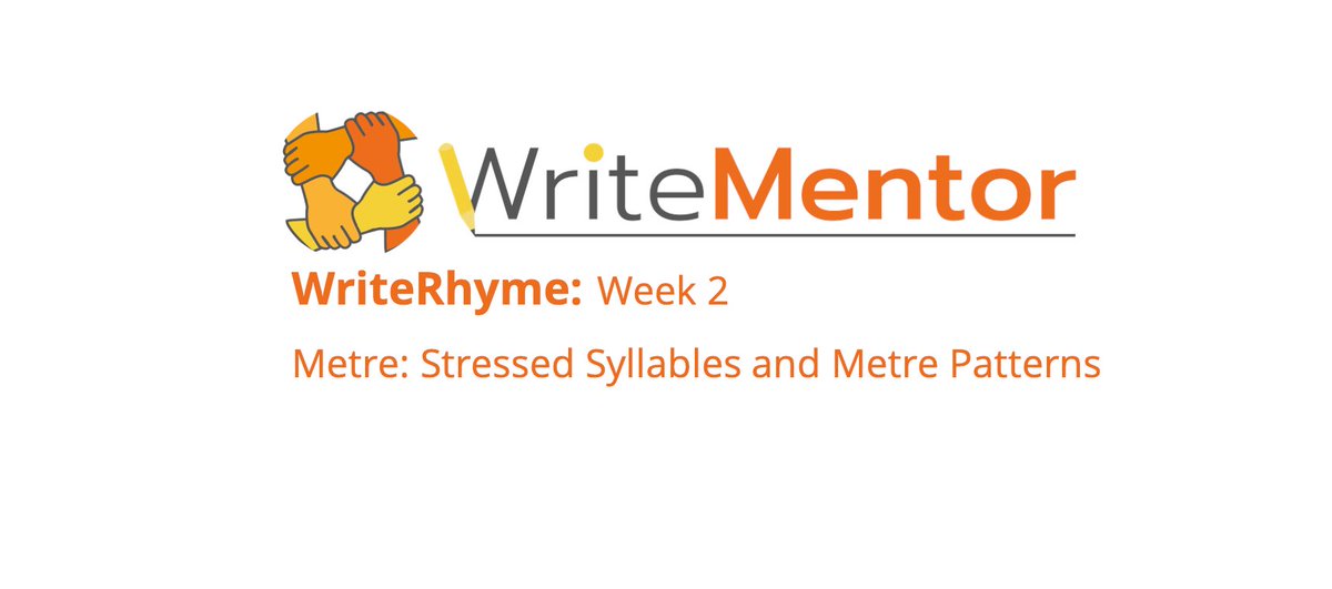 Emmett_Cath's tweet photo. I can't believe how @writementor #WriteRhyme flies each week with my lovely new rhymers!
This week we got down to the nitty gritty of all things metre.
We talked stressed syllables and metre patterns and what to do about the little 'in between' words. https://t.co/BqADzFZ2FG