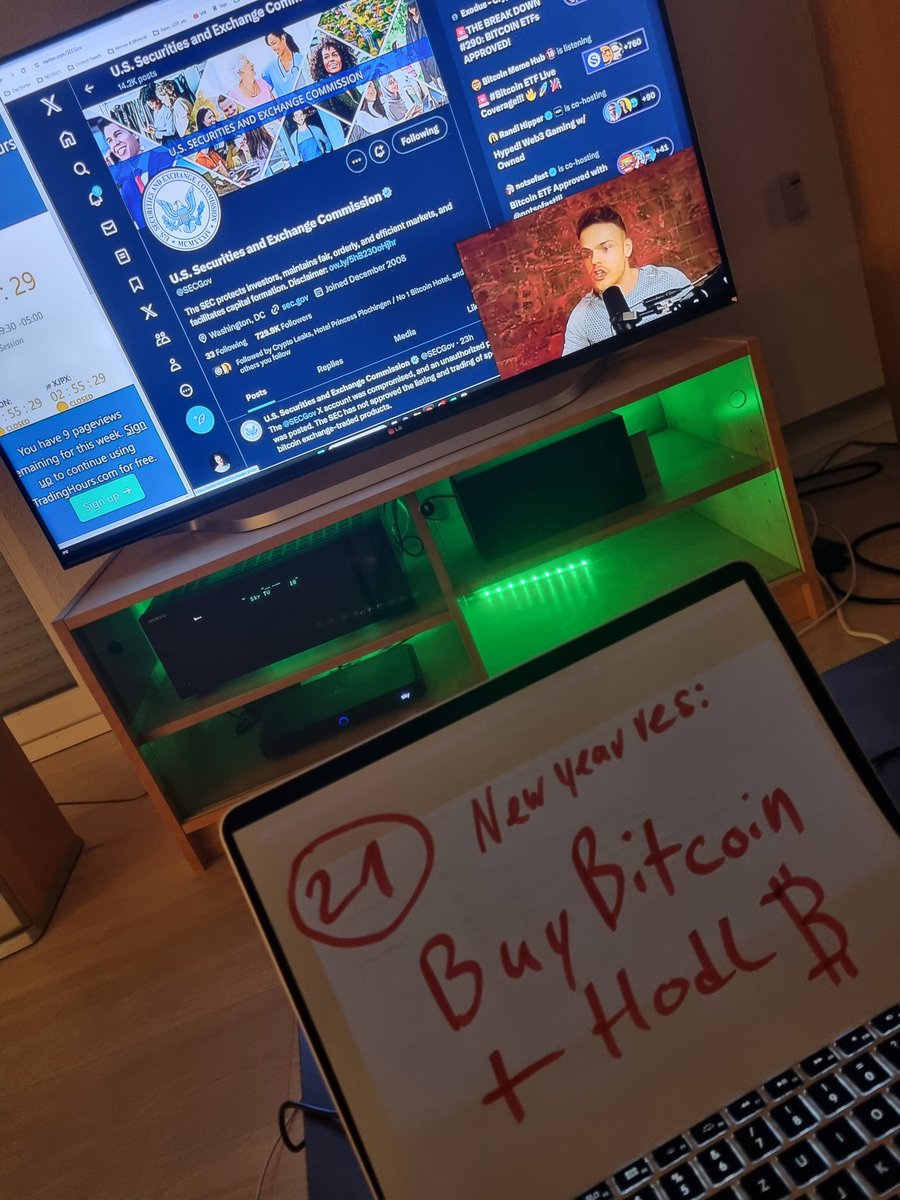 fine209's tweet photo. @sunnydecree Ganz ruhig Sunny. Bitcoin läuft auch ohne ETF. https://t.co/RAZsHktLd4