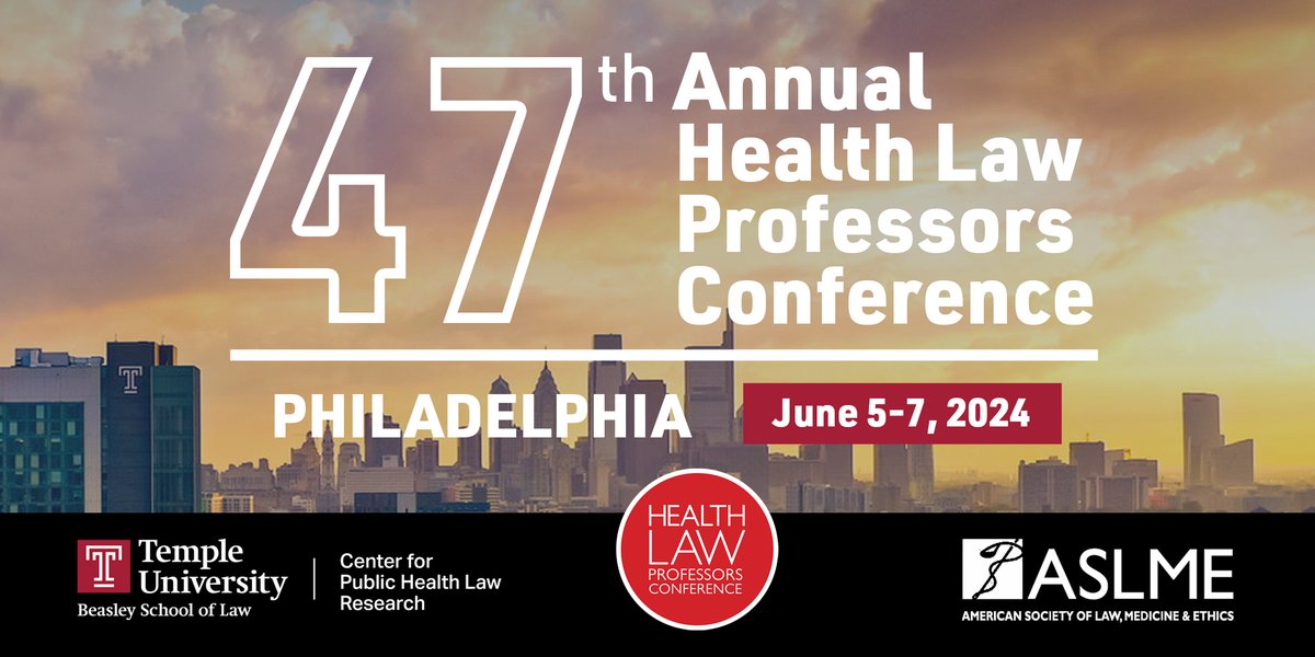 Are you presenting @HLP24?? Health Law Profs - don't wait submit soon: bit.ly/HLP24Call @ASLMENews @PHLR_Temple @TempleLaw