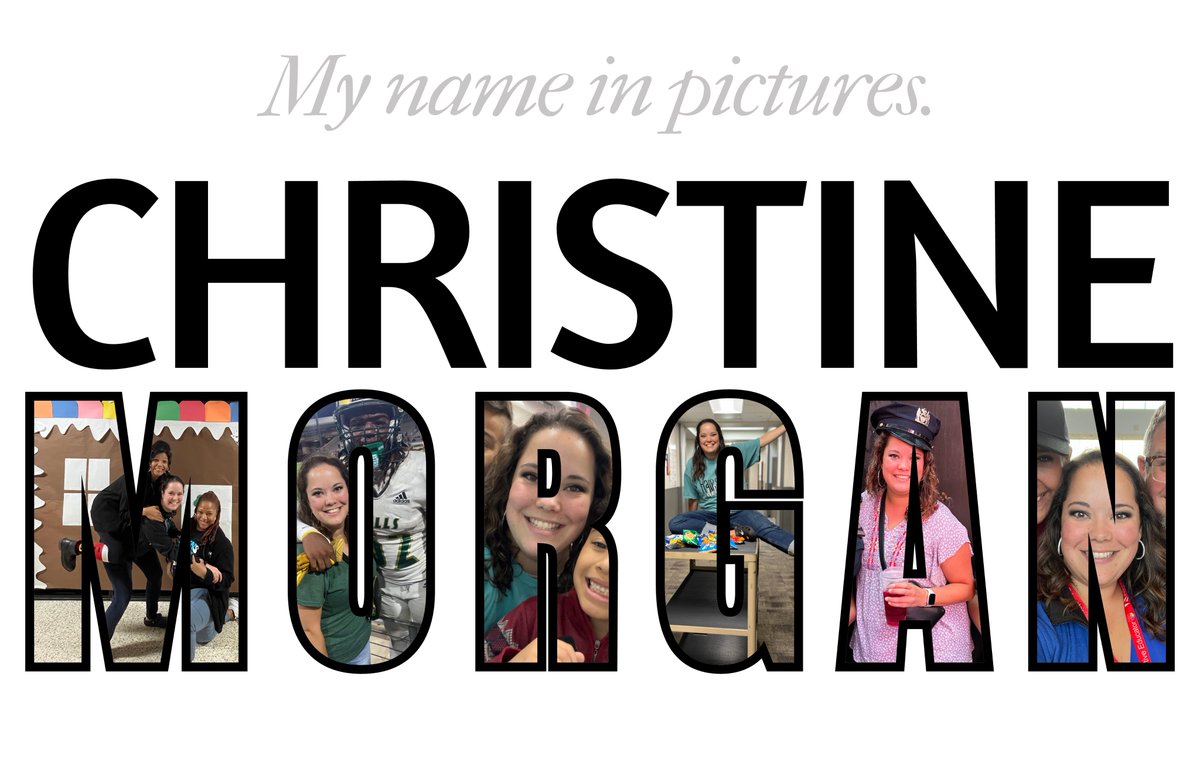 If your name were pictures, what would it look like? I can't wait to work on this @AdobeExpress activity with my students! It showcases skills such as layering images with text & shape effects! Grab the remixable template here: new.express.adobe.com/published/urn:… #AdobeEDUCreative