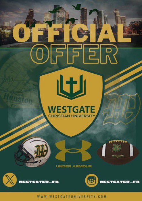 kccummings31's tweet photo. #AGTG! After a great conversation with @OlaMuhammad14, I am very blessed to receive an offer from Westgate Christian University @WestgateU_FB https://t.co/3l3h4CcY2c