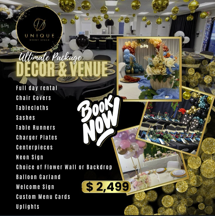 UNQ_EventSpace's tweet photo. At only $2,499, enjoy a full-day rental of Unique Event Space, complete with luxe décor and all the essentials for a day to remember.

 For more inquiry: https://t.co/BlrydpGjVJ

#UltimateEventPackage #UniqueEventSpace #VenueGoals #EventDecorDeluxe #BookYourEvent #LuxuryEvents https://t.co/batZPo2F4P