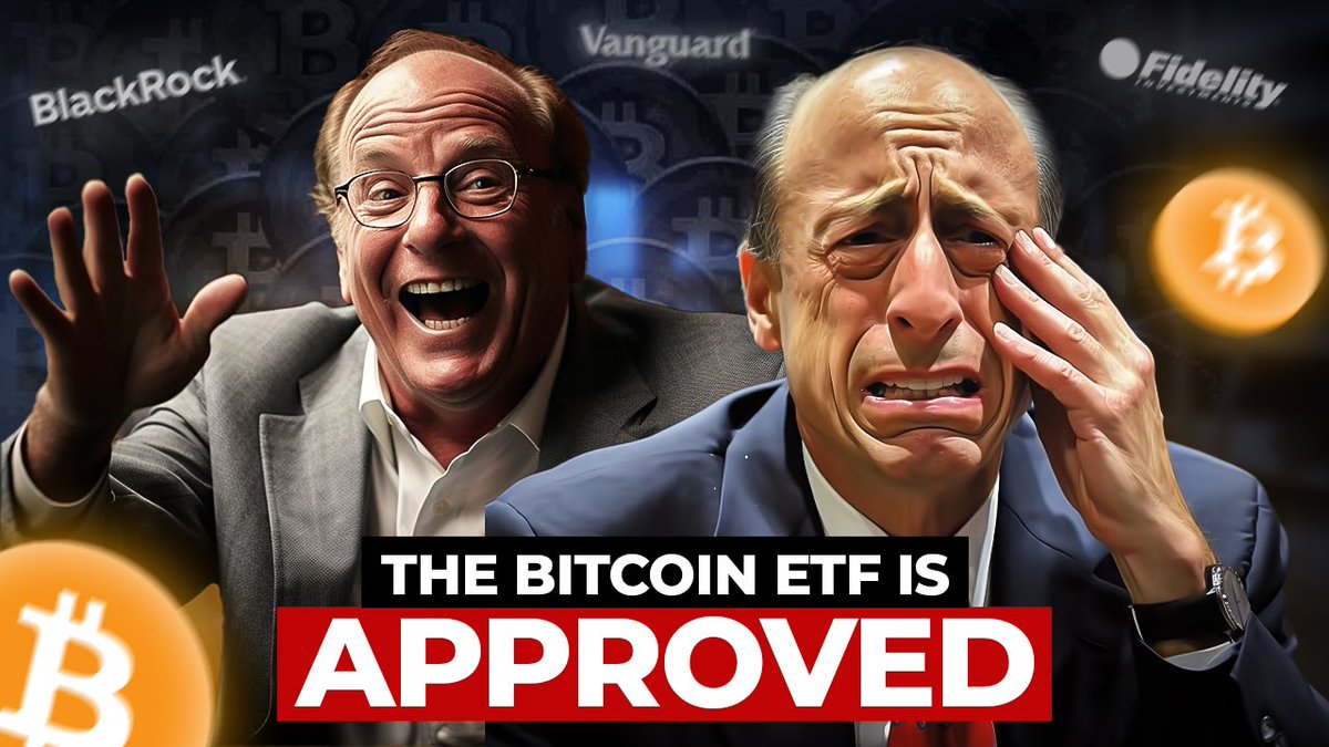 CRYPTO101Pod's tweet photo. Breaking: LIVE ON CNBC #Bitcoin ETF starts trading tomorrow 
.
Please credit https://t.co/DLlb6M6VBo
