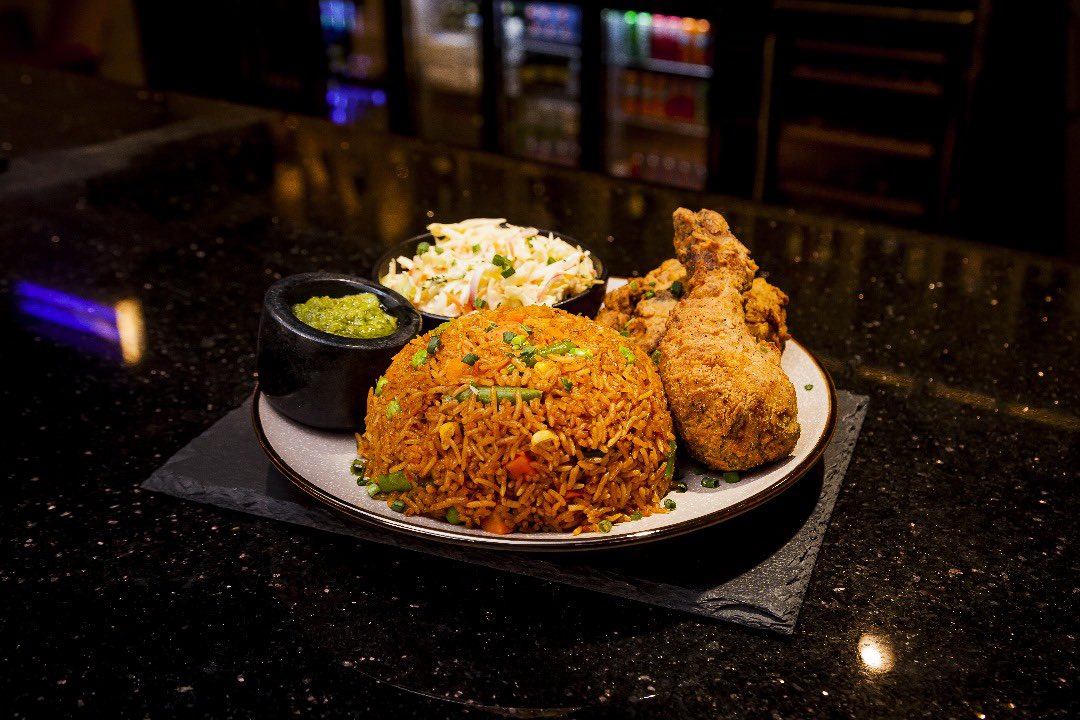 socca_box's tweet photo. Have you tried our Jollof yet ? Ouuuuu you’re missing out #soccabox #Sportsbarresto #Accrasportsstadium https://t.co/uLvaQEXNYq