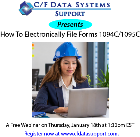 cfdata's tweet photo. Register now to attend our free "How To Electronically File Forms 1094C/1095C" webinar at https://t.co/u4fCzwL1Zz.

A recording of this webinar will available on https://t.co/u4fCzwL1Zz under the 'Year End' tab for later viewing. https://t.co/bqb5XNbOr9