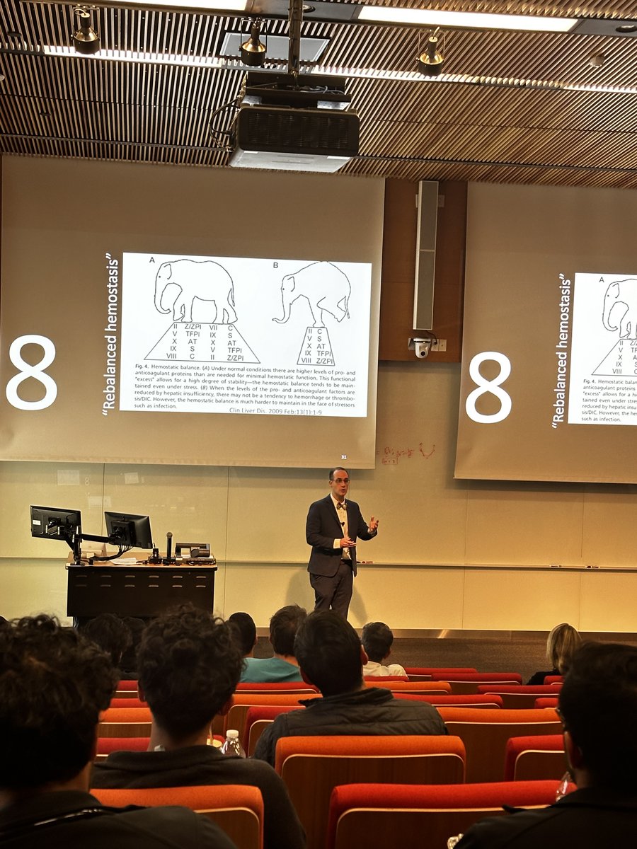 DellMedIntMed's tweet photo. Dr. Elliot Tapper captivated the audience during Internal Medicine Grand Rounds today with his insightful presentation on "Cirrhosiology: Top 10 Tricks and Tips." https://t.co/nyeTCPtgQM