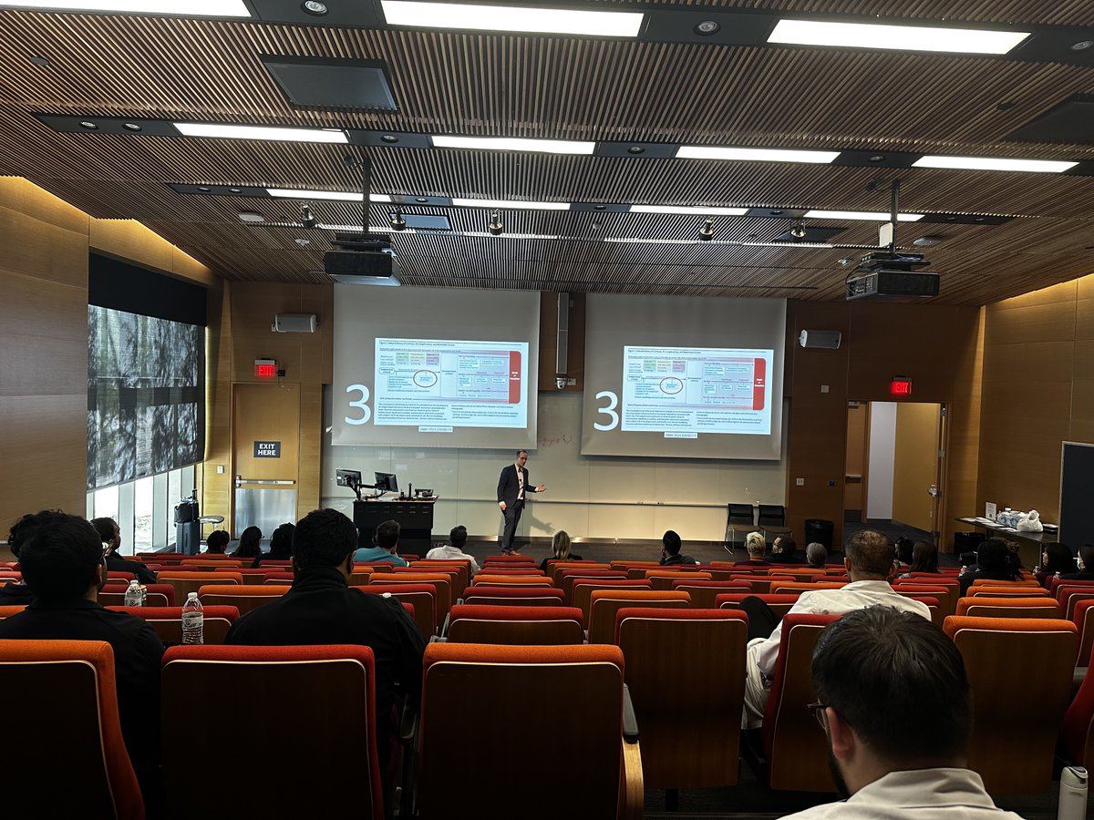 DellMedIntMed's tweet photo. Dr. Elliot Tapper captivated the audience during Internal Medicine Grand Rounds today with his insightful presentation on "Cirrhosiology: Top 10 Tricks and Tips." https://t.co/nyeTCPtgQM