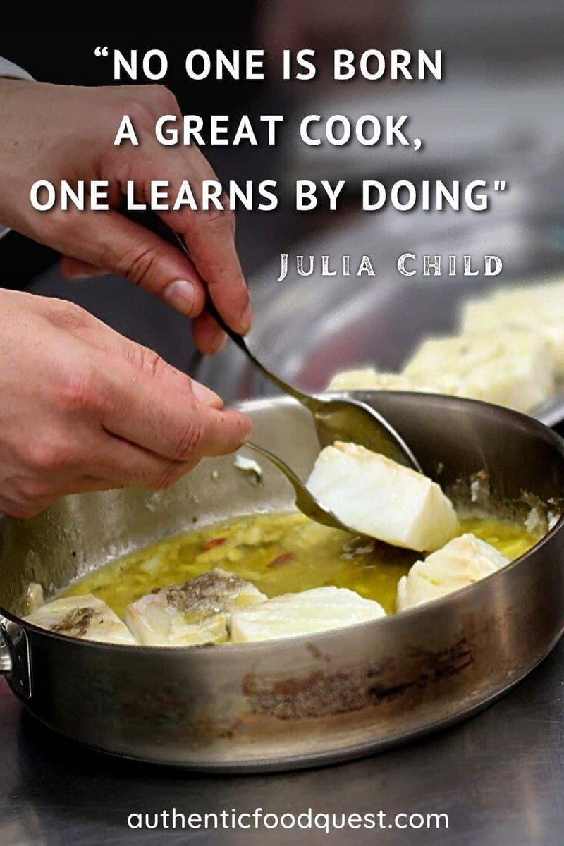 No one is born a great cook, one learns by doing.” - Julia Child  #experience https://t.co/ggysJycKDh #cooking #ttot #quotes, image size:800x1200
