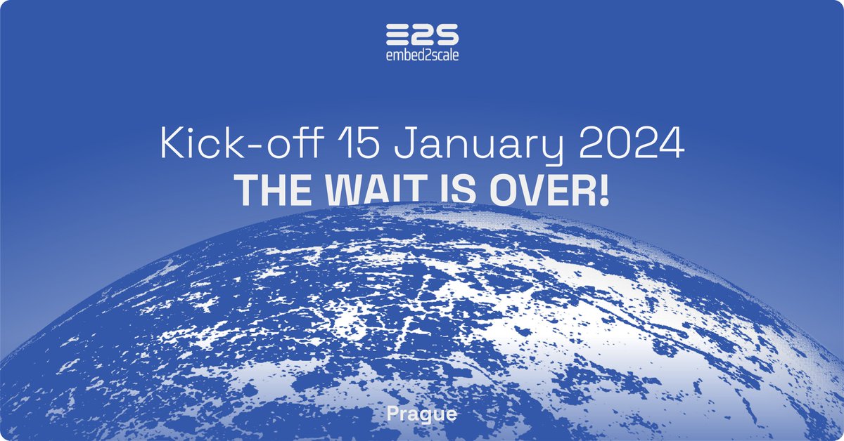 🚀 The #Embed2Scale project is kicking-off on the 15th & 16th of January at @EU4Space in Prague! 👉Follow us on LinkedIn: shorturl.at/bBF18 🤝 The #E2S partnership: @Martel_Innovate @uni_muenster @IBMResearch @UZH_en @fz_juelich @UniofOxford @eusatcen @sinergise @DLR_de